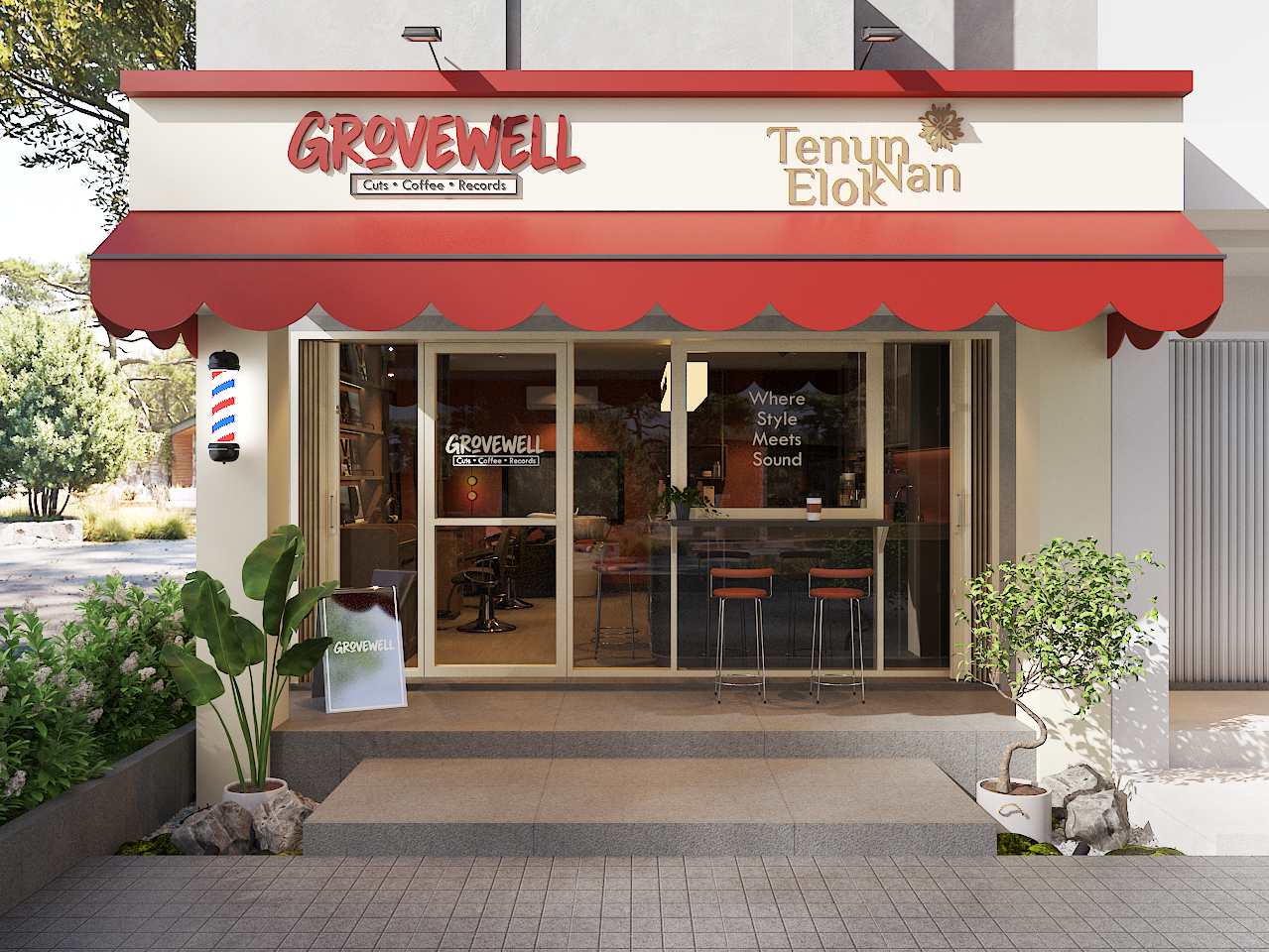 Grovewell Cafe, interior di Cibubur, Bekasi - Lagio.id